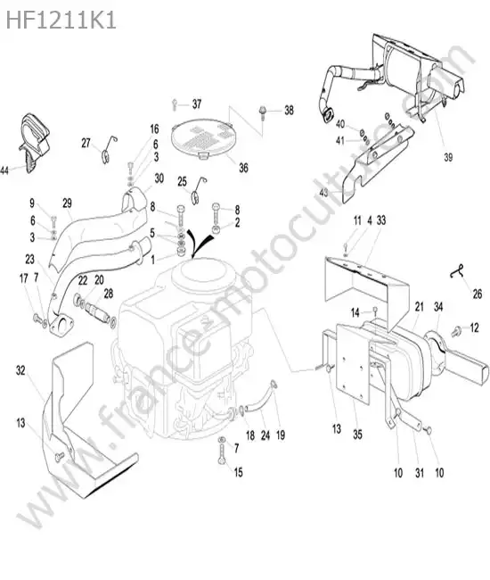 Silencieux HONDA HF1211K1