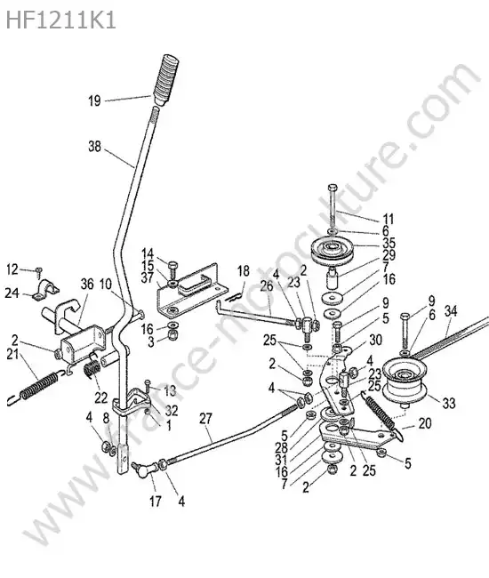 Transmission coupe HONDA HF1211K1