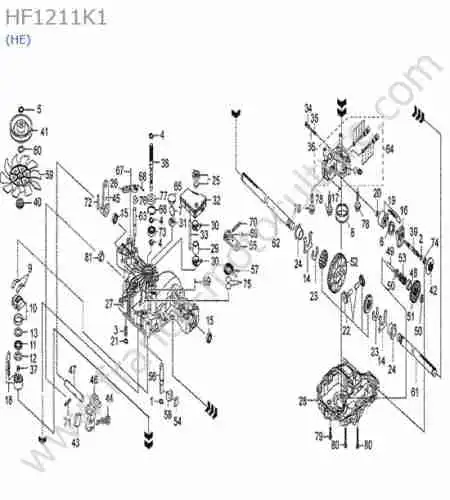 HONDA - HF1211K1 : Boite vitesses (he)