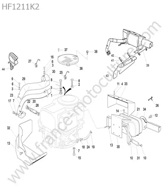 Silencieux HONDA HF1211K2