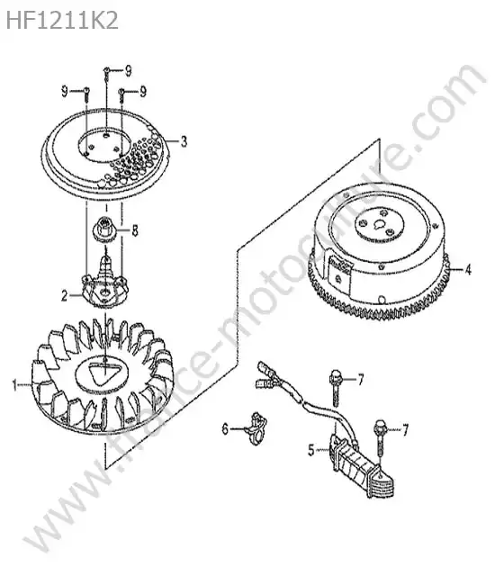 Volant moteur HONDA HF1211K2