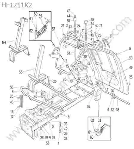 HONDA - HF1211K2 : Chassis