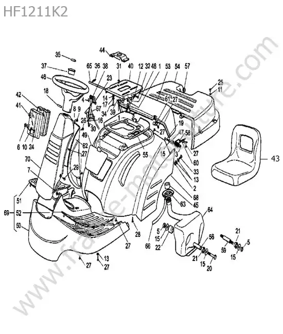 Carrosserie HONDA HF1211K2