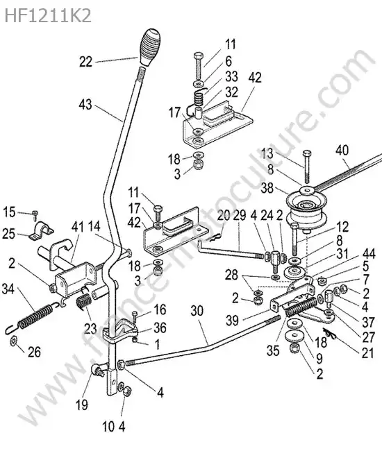 Transmission plateau coupe HONDA HF1211K2