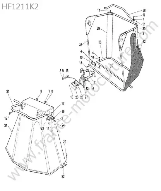 Panier HONDA HF1211K2