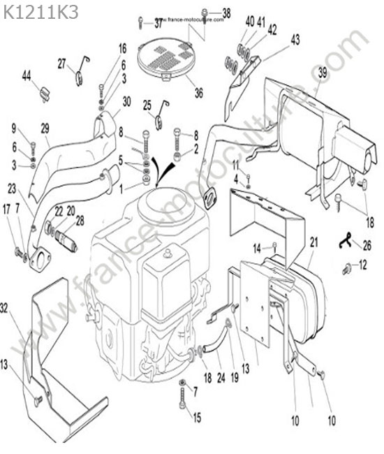 Silencieux HONDA HF1211K3