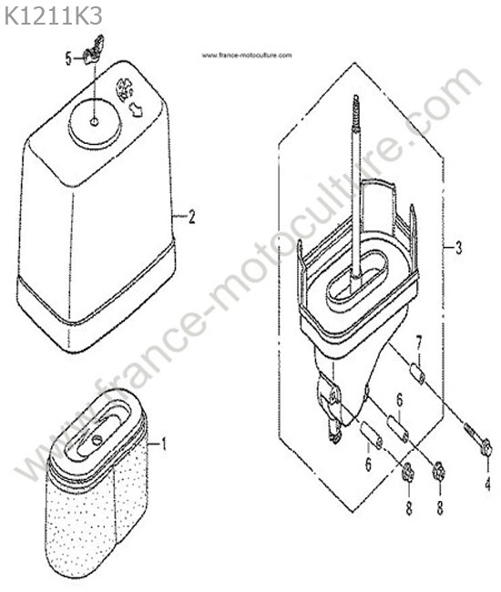Filtre a air HONDA HF1211K3