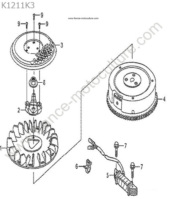 Volant moteur HONDA HF1211K3