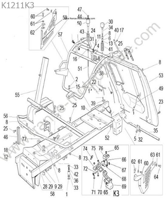 Chassis HONDA HF1211K3