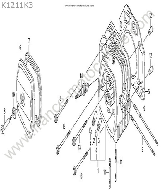 Culasse HONDA HF1211K3