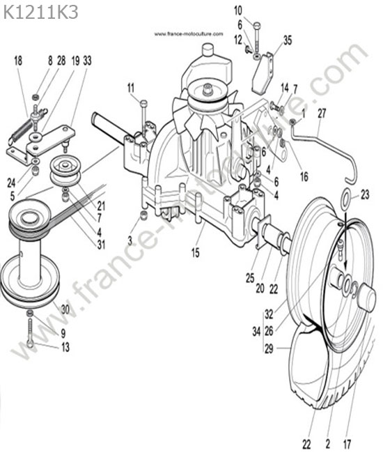 Transmission - Courroie HONDA HF1211K3