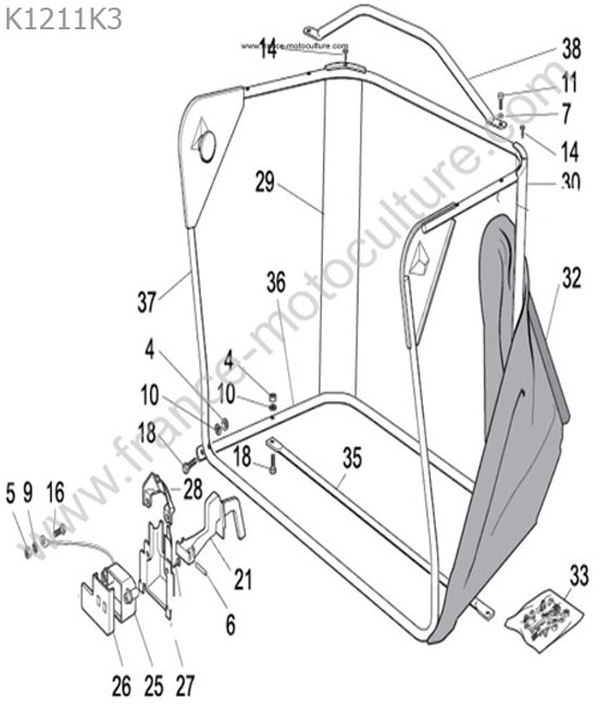 Bac HONDA HF1211K3