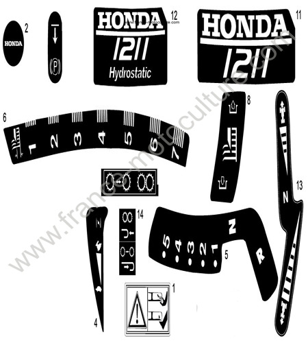 Etiquettes : HONDA - HF1211K3