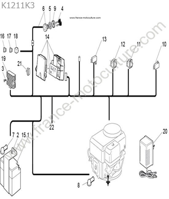 Composants electriques HONDA HF1211K3
