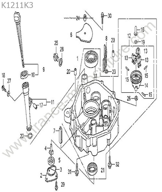 Carter inferieur HONDA HF1211K3