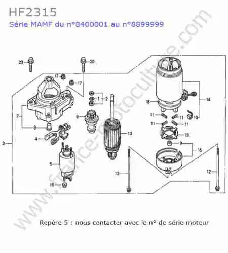 HONDA - HF2315 : Demarreur