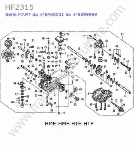 HONDA - HF2315 : Transmission (hme-hmf-hte-htf)