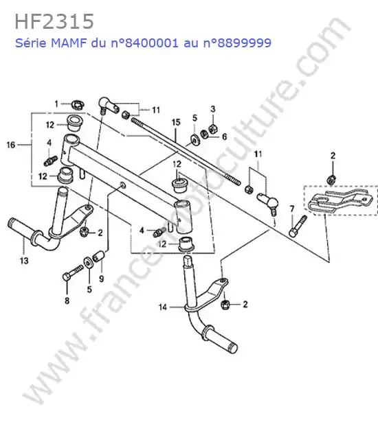 Essieu avant HONDA HF2315