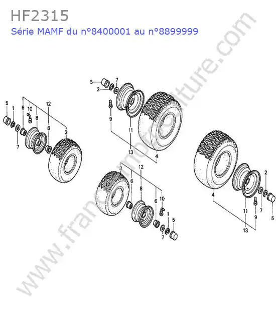 Roues HONDA HF2315