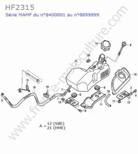 HONDA - HF2315 : Reservoir