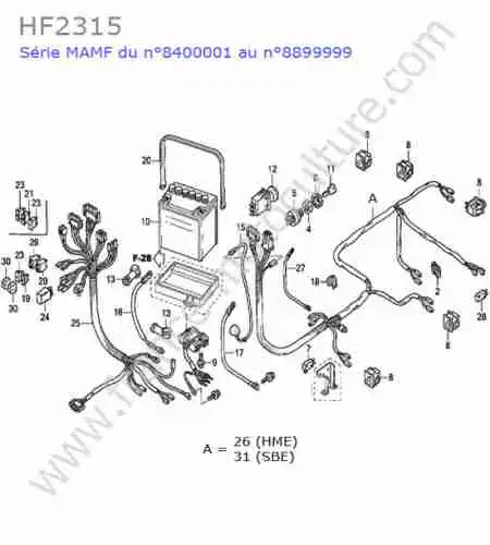 HONDA - HF2315 : Electricite