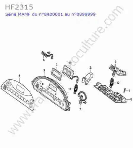 HONDA - HF2315 : Tableau bord