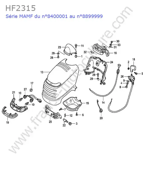 Capot HONDA HF2315
