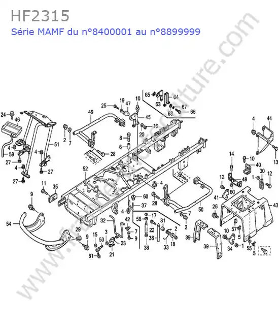 Chassis HONDA HF2315