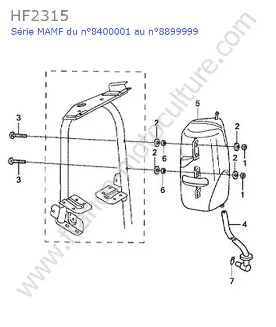 Reservoir air HONDA HF2315