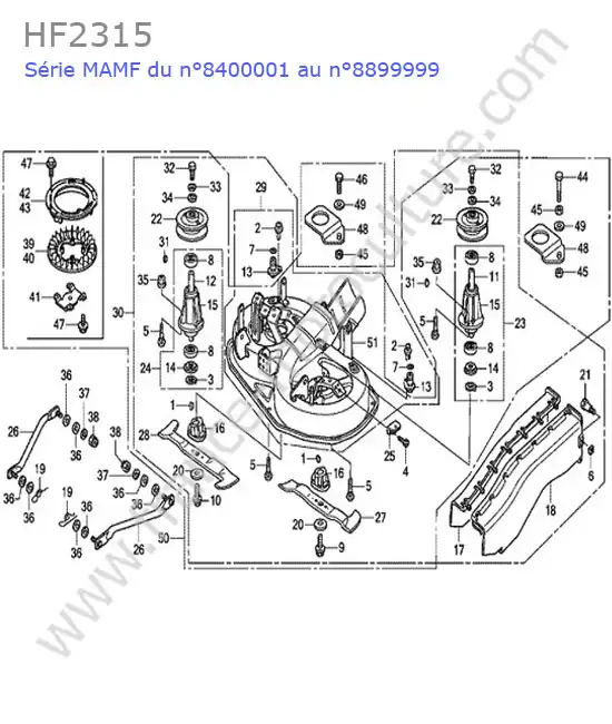 Carter coupe HONDA HF2315