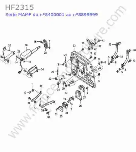 HONDA - HF2315 : Chassis arriere
