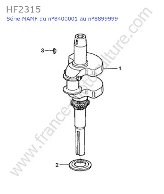 Vilebrequin HONDA HF2315