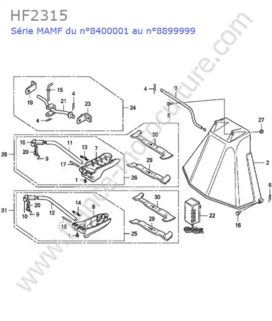 Mulching HONDA HF2315
