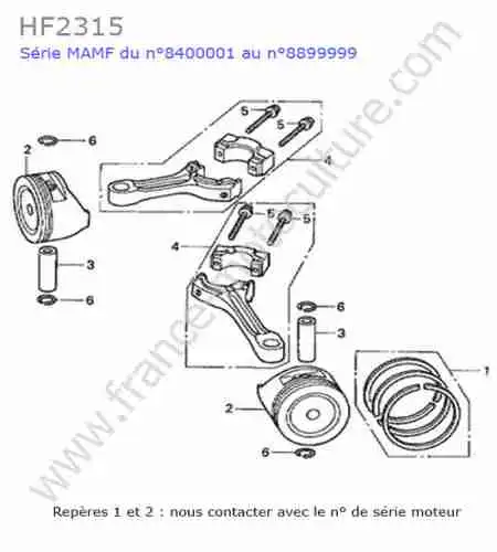 HONDA - HF2315 : Piston / bielle