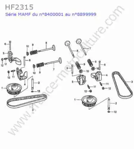 HONDA - HF2315 : Arbre came / soupapes