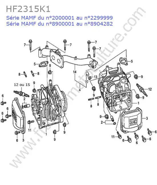Cylindres HONDA HF2315K1