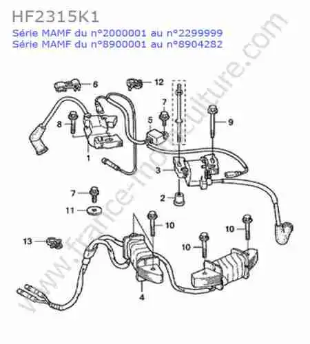 HONDA - HF2315K1 : Allumage