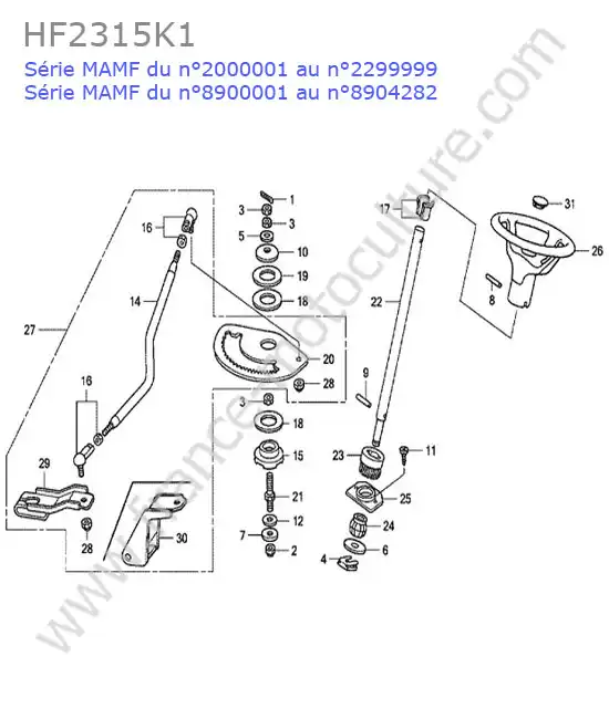 Direction HONDA HF2315K1