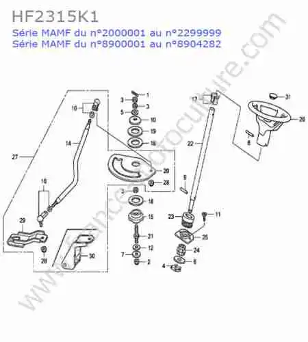 HONDA - HF2315K1 : Direction