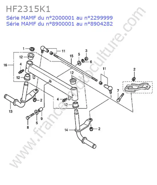 Essieu avant HONDA HF2315K1