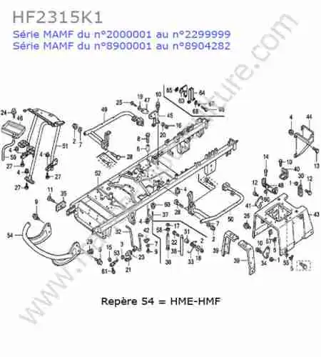 HONDA - HF2315K1 : Chassis