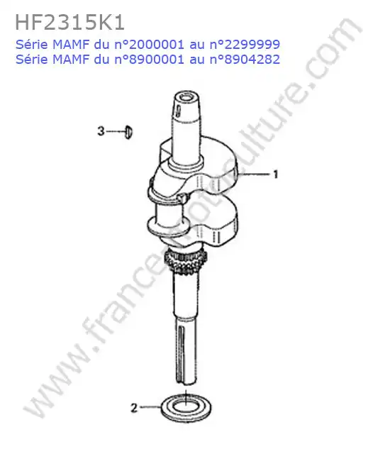 Vilebrequin HONDA HF2315K1