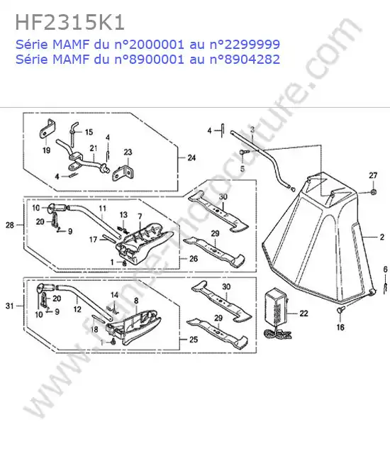 Mulching HONDA HF2315K1