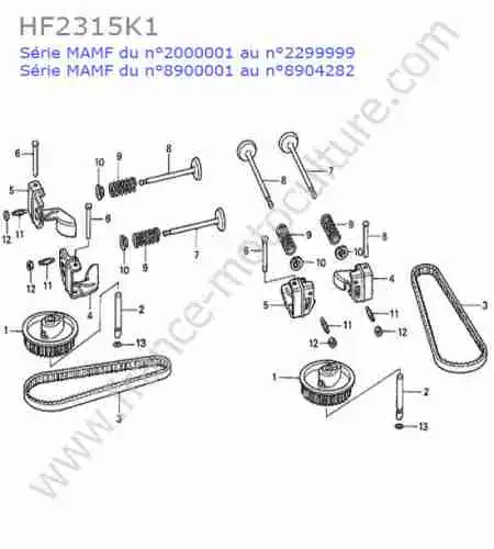 HONDA - HF2315K1 : Culbuteurs / soupapes
