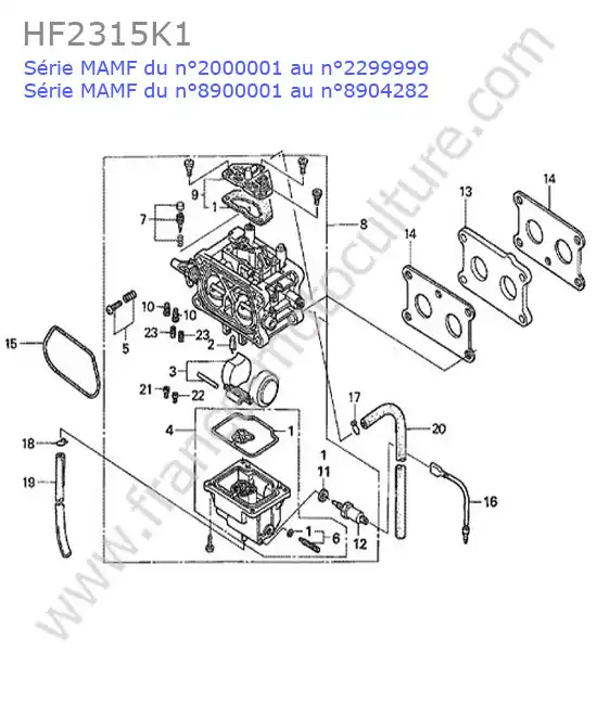 Carburateur HONDA HF2315K1
