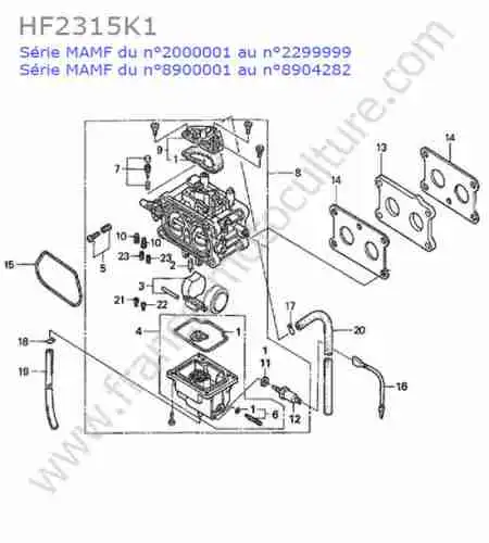 HONDA - HF2315K1 : Carburateur