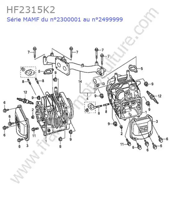 Cylindre HONDA HF2315K2
