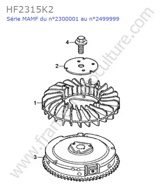 Volant moteur HONDA HF2315K2
