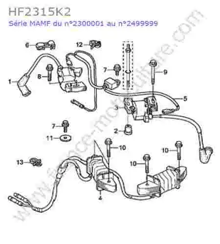 HONDA - HF2315K2 : Allumage
