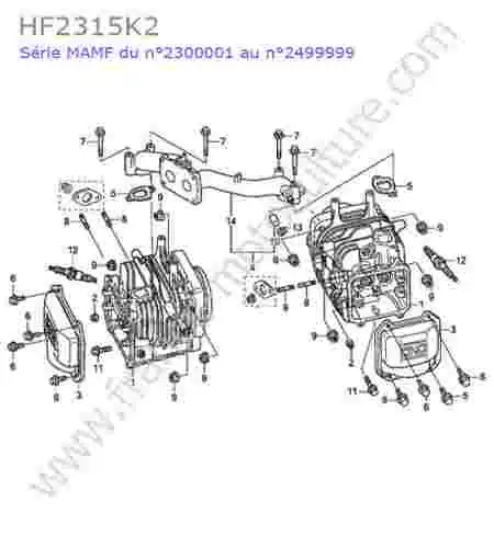 HONDA - HF2315K2 : Cylindre